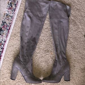 Ivanka Trump over the knee Taupe Suede Boots